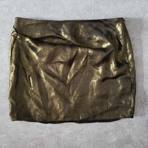 Glod mini skirt